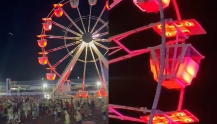 Carnaval começou: casal é flagrado fazendo ‘vuc0-vuc0’ frenético na roda-gigante; veja vídeo