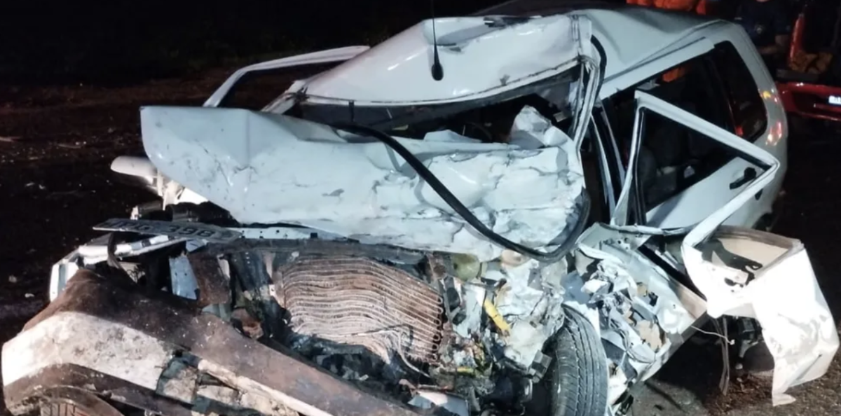 Acidente entre carro e caminhão deixa uma pessoa m0rta na BR-135; cenas f0rtes