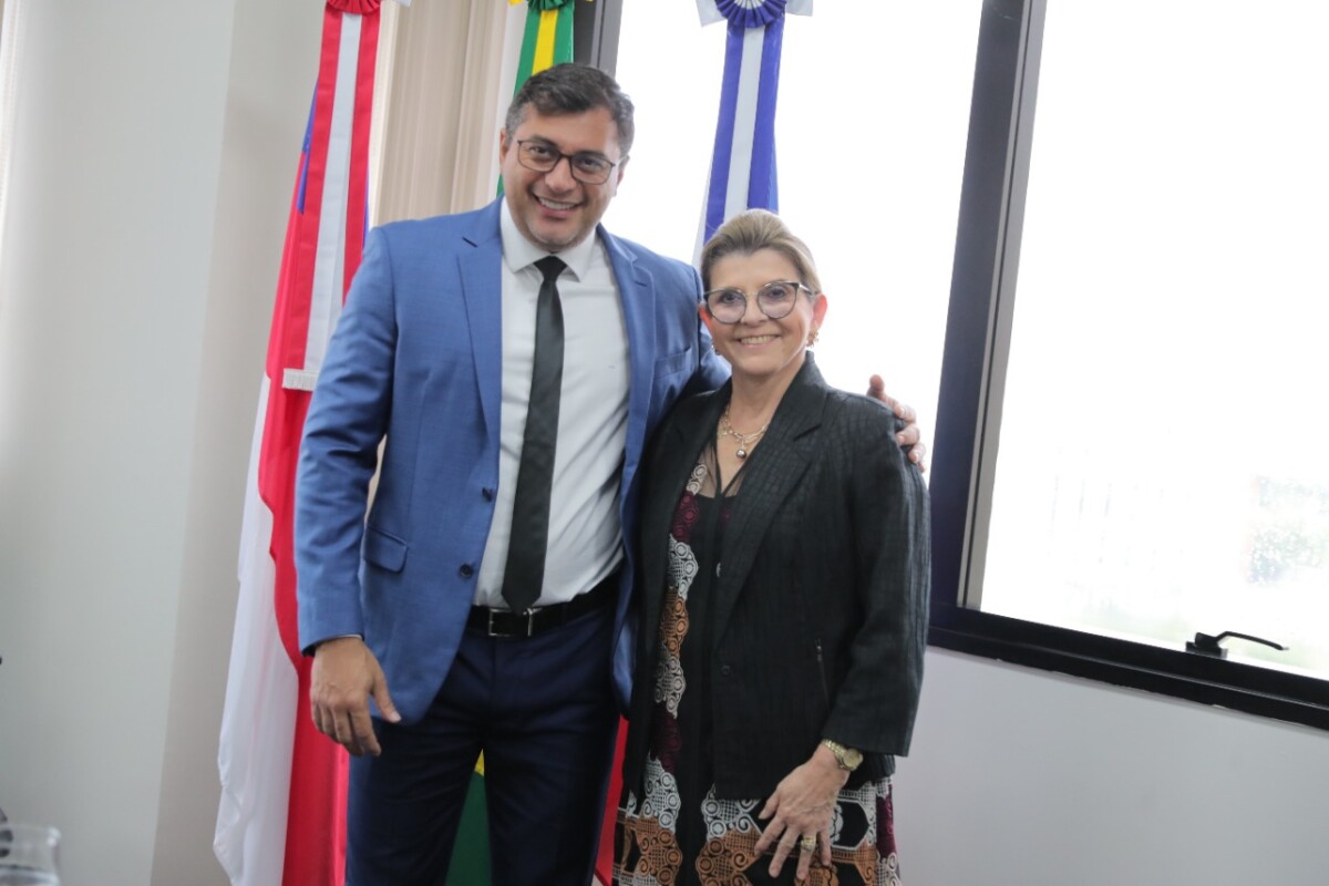 ‘Só conseguimos avançar com união’, diz governador Wilson Lima em visita à nova presidência do TJAM