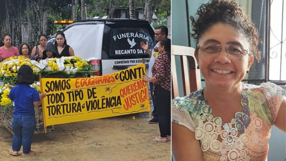 ‘Ela era contra a violênci4, queremos Justiça!’: familiares e amigos se despedem de professora assassinad4 em Manaus