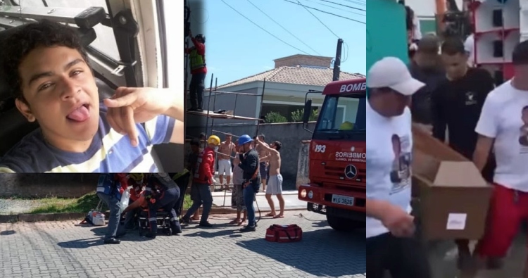 Amazonense que m0rreu eletrocut4do em poste de luz em Santa Catarina é sepultado em Manaus