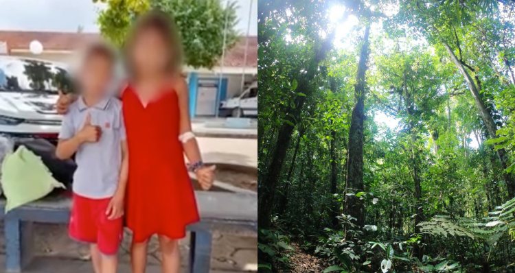 Irmãos se perdem 3 dias na mata após fugirem de casa para não serem espancad0s