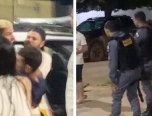 Jovem tenta resistir à prisão, parte pra cima de policial e acaba m0rto com disparo da PM; veja vídeo