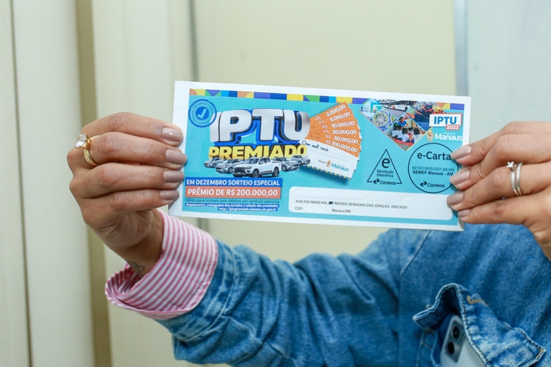 Prefeitura de Manaus inicia postagem dos carnês do IPTU 2023