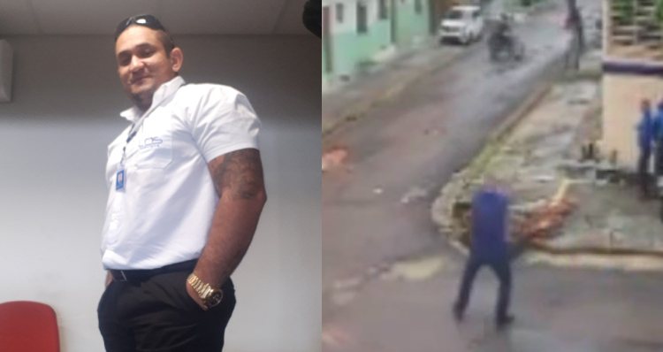 Câmeras mostram momento em que segurança é mort0 por bandidos no bairro Raiz; veja vídeo