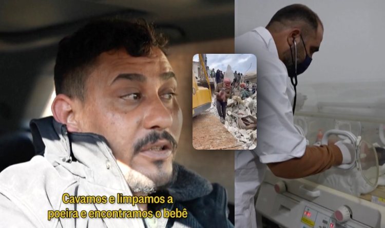 Milagre: tio conta como salvou bebê que nasceu debaixo dos escombros de terremoto; veja vídeo