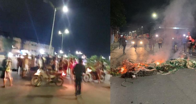 Após 5 dias sem água, moradores do Jorge Teixeira fazem protesto e cobram solução