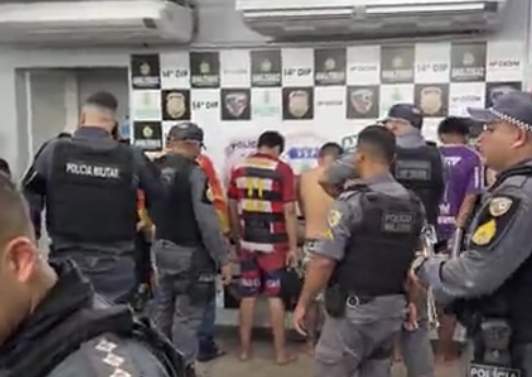 Urgente: membros do CV são presos antes de comemorarem aniversário de facção em Manaus