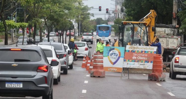 Obra na avenida Djalma Batista começa hoje e deve durar 20 dias; saiba como evitar trânsito