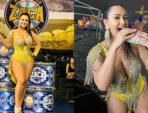 Suzana Simonet mostra preparação para o desfile da Tucuruvi: "Com lanche e sem dieta"