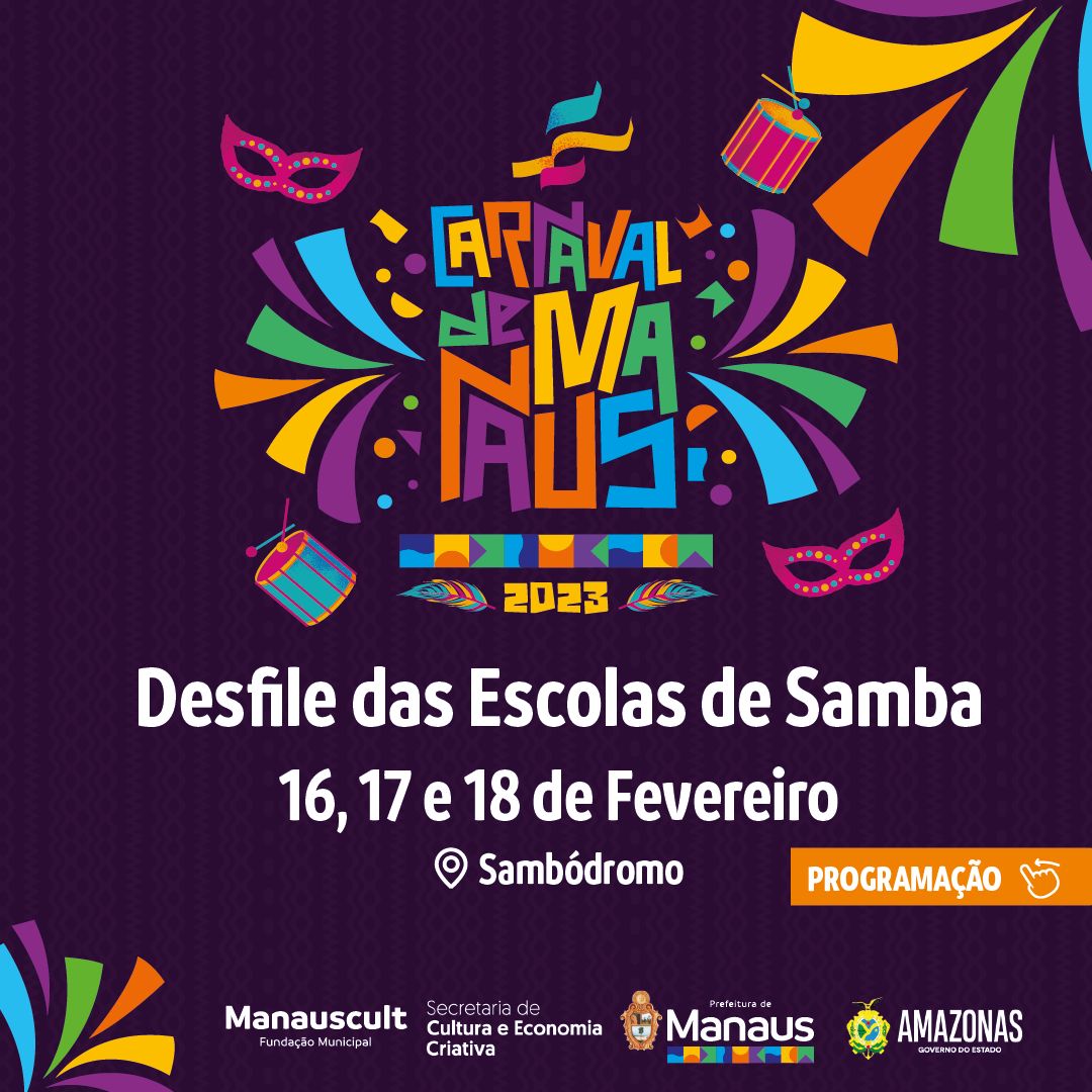 Carnaval de Manaus 2023: Desfile das escolas de samba começa nesta quinta-feira (16) no sambódromo