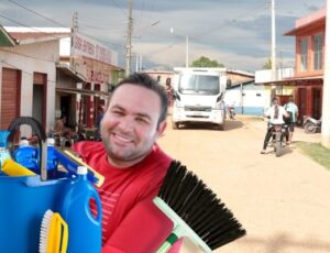 Prefeito de Eirunepé gasta R$ 3 milhões em "faxina" de vias urbanas