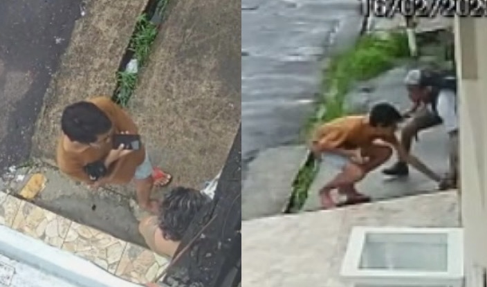 Perigo: jovem quase acaba m0rto após tentar salvar celular de amiga durante assalto no Nova Cidade; veja vídeos