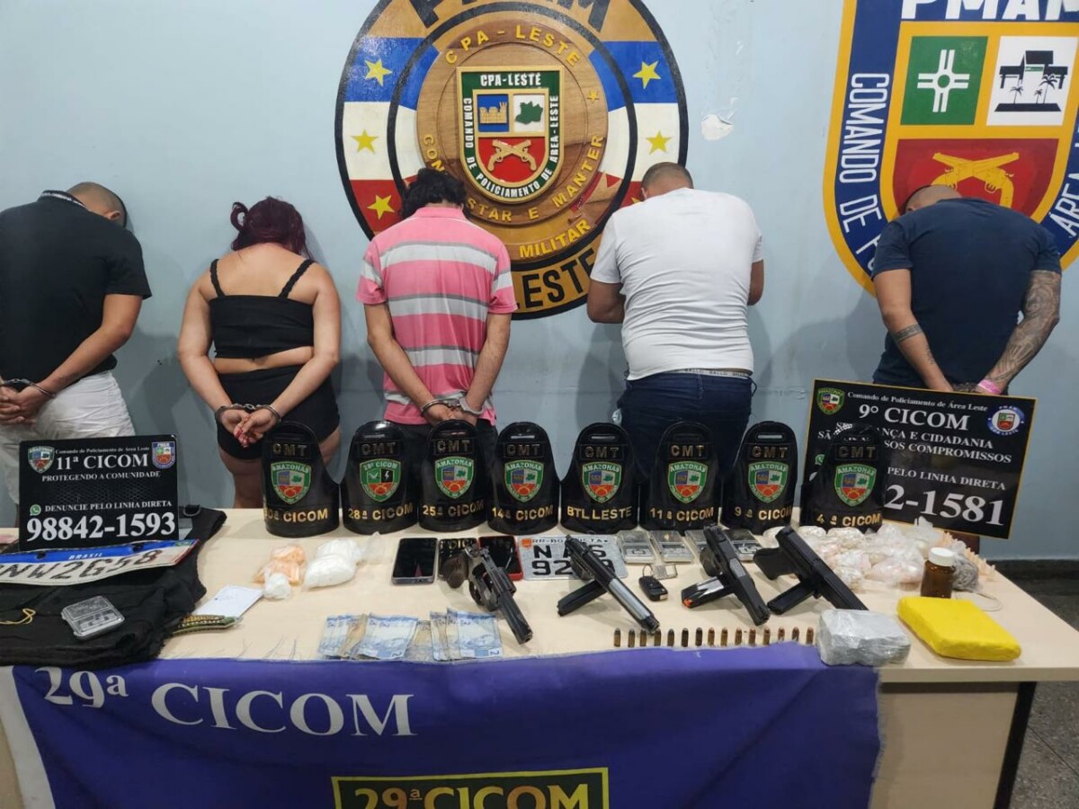 Polícia Militar prende líderes do tráfico de drogas no Coroado; veja os detalhes