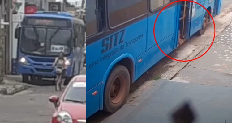 Tragédia: deficiente não recebe ajuda para descer e cai debaixo de ônibus; veja vídeo