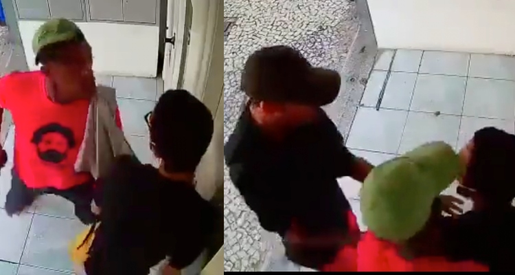 Assaltantes ‘tocam o terror’ em funcionários de emissora de TV e camisa chama atenção; veja vídeo