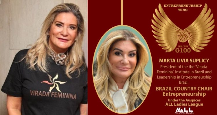 Marta Livia, Presidente da Virada Feminina, é nomeada membro do G100 para representar empreendedoras no Brasil