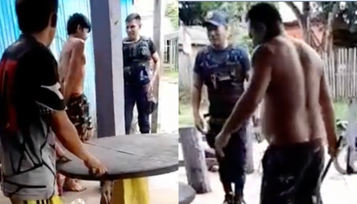 Despedida dolorosa: antes de ir preso, jovem recebe ‘carinho’ inesquecível do pai; veja vídeo