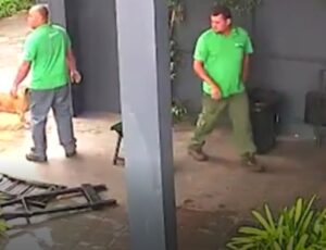 Homem surta e agride ex-mulher em posto de combustível; veja vídeo