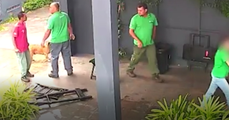 Homem surta e agride ex-mulher em posto de combustível; veja vídeo