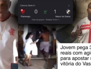 Vascaíno ganha R$180 mil emprestando de agiota, enquanto flamenguista tem casa invadida após aposta; veja vídeos