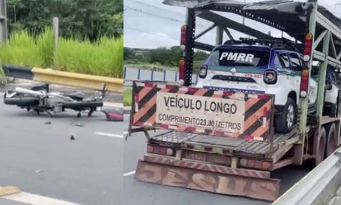 Urgente: motoqueiro m0rre esmagado por caminhão-cegonha em acidente na av. das Flores