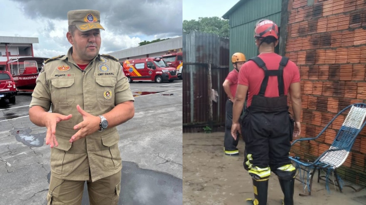 Corpo de Bombeiros do AM orienta população sobre como agir em casos de desastres naturais