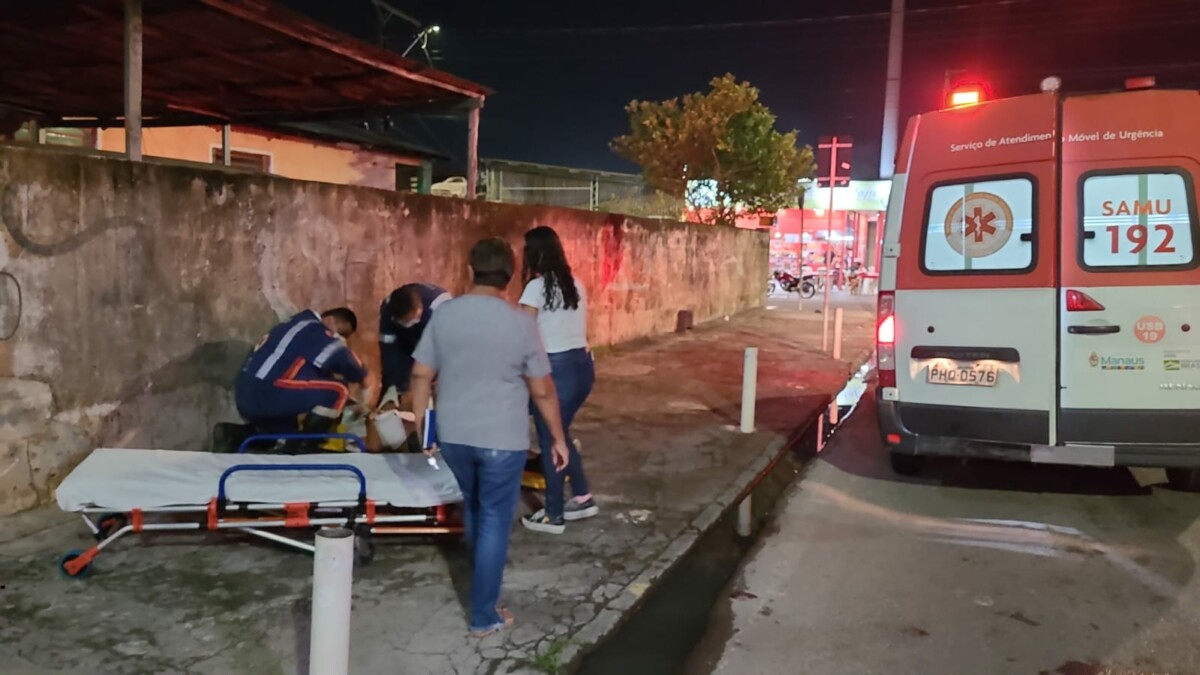 Urgente: idoso é atropelad0 por motociclista enquanto tentava atravessar a rua na Cidade Nova