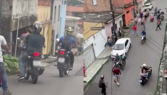 Bandidos vão a ‘júri popular’ após sofrerem acidente de moto na ZL de Manaus; veja video