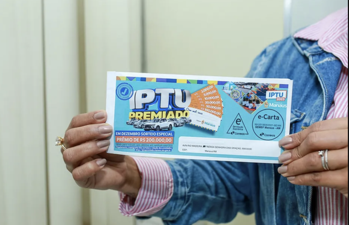 Prefeitura de Manaus prorroga vencimento do IPTU 2023 para o dia 31 de março