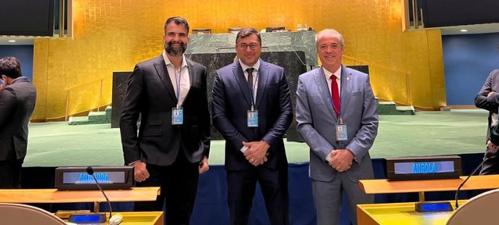 Wilson Lima, único governador na ONU, busca apoio para conter poluição em rios no AM