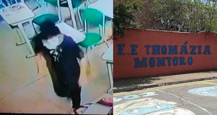 URGENTE: veja momento em que adolescente esfaqueia professoras durante atentado em SP