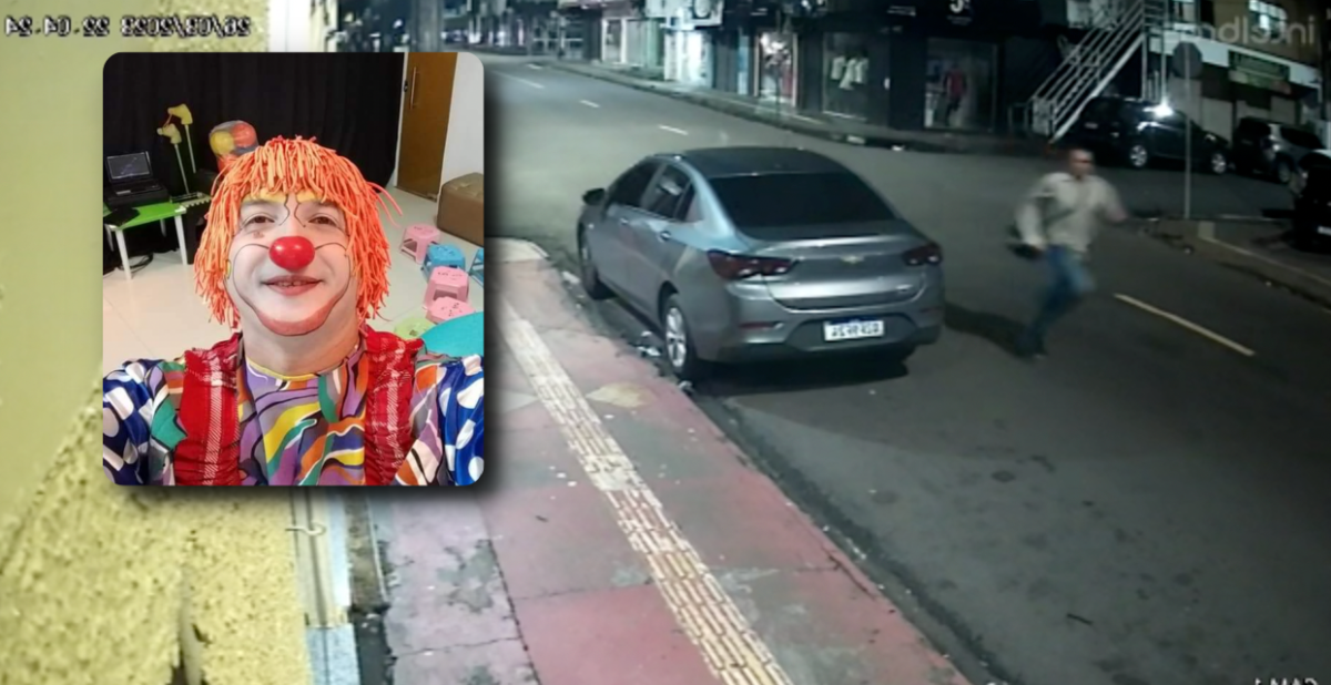 Veja o momento que palhaço ‘Creme de Leite’ é brutalmente assassinado em bar no Alvorada