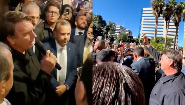Bolsonaro faz discurso histórico na sede do PL e interage com apoiadores; veja vídeos