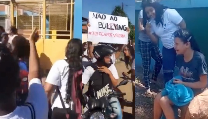 Adolescentes se unem e esperam na porta da escola as ‘valentonas’ que humilharam garota pobre; veja vídeo
