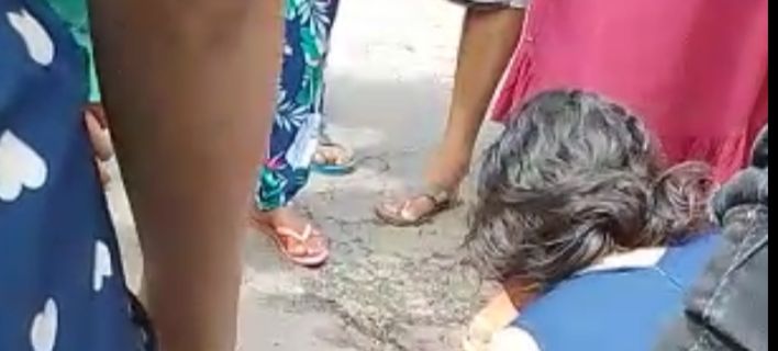 Dor da morte: mulher abraça marido que foi morto com tiros na cabeça em Coari; veja vídeo