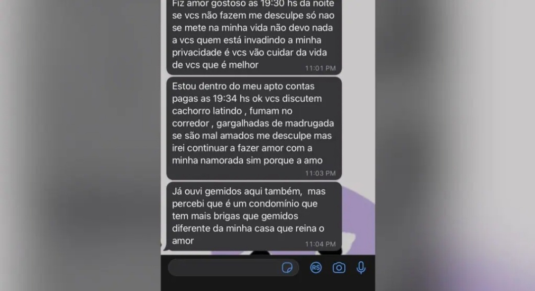 Vizinhos reclamam de gemidos e resposta de morador viraliza na web; veja