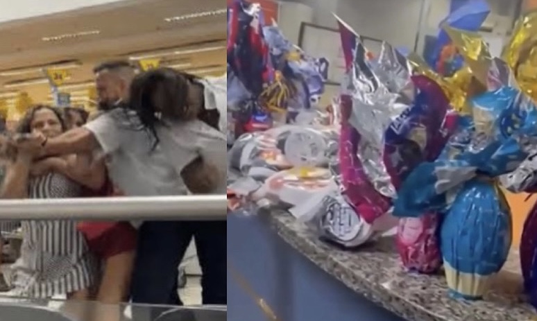‘Coelhonas’ caem na porrad4 após serem flagradas tentando roubar 56 ovos de Páscoa; veja o vídeo