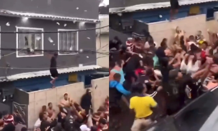 Traficantes do CV distribuem R$50 mil durante o domingo de Páscoa; veja vídeo