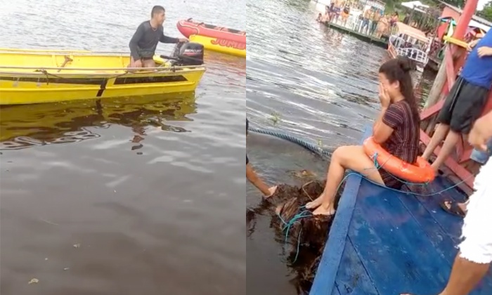 Homem desaparece após pular de flutuante na zona Leste de Manaus; veja vídeo