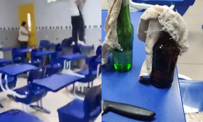 URGENTE: além de faca, aluno entrou com bombas caseiras no Colégio Adventista, em Manaus