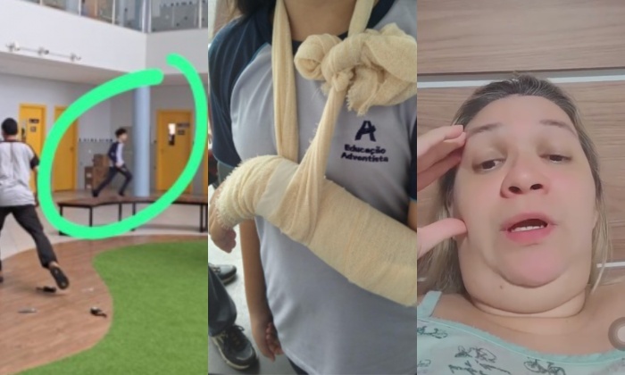 Mãe de aluna esfaqueada no Colégio Adventista dá detalhes do crime: “Ele queria furar a cabeça dela”; veja vídeo