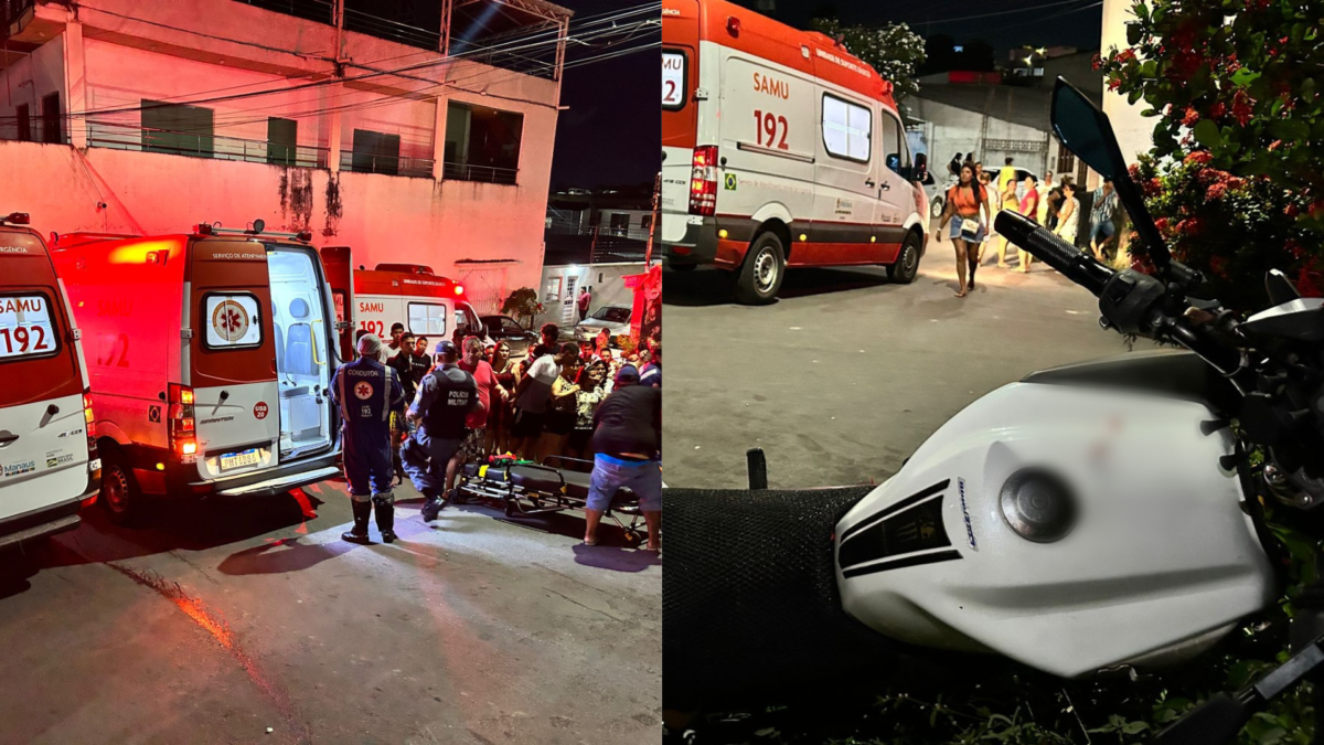URGENTE: grave acidente envolvendo motos deixa quatro feridos em Manaus; veja vídeo