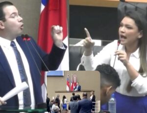 "Quebra-pau" na ALEAM: Wilker Barreto tenta humilhar Joana Darc e ela rebate: "como sempre sendo misógino"