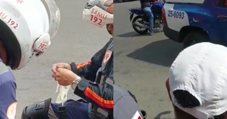 Jovem fica com fac4 cravad4 no ouvido em avenida do Centro de Manaus; veja vídeo