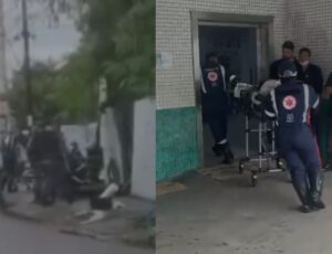 Ladrão de fio fica entre a vida e a morte após ser "torrado" na Bola do Coroado; veja vídeo