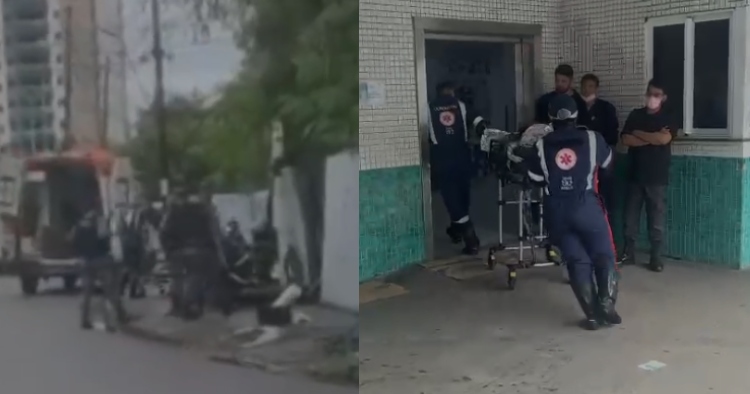 Ladrão de fio fica entre a vida e a morte após ser “torrado” na Bola do Coroado; veja vídeo