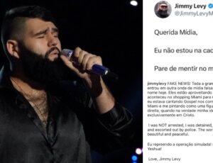 Cantor gospel dos EUA chama mídia brasileira de "Fake News" após ser tratado como extremista