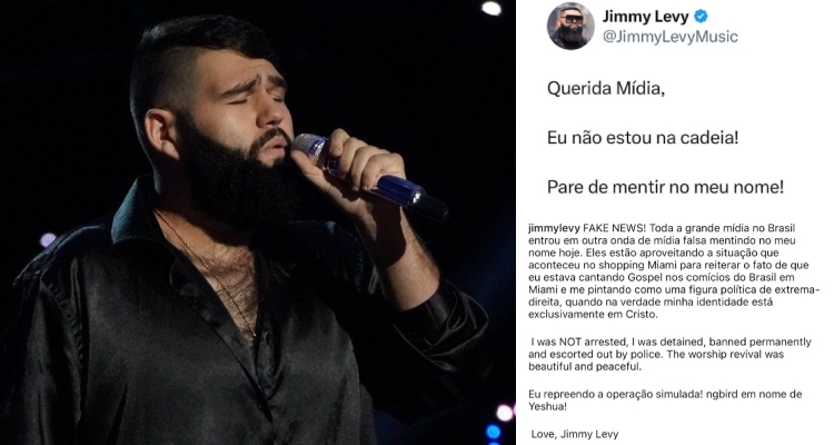 Cantor gospel dos EUA chama grande mídia brasileira de “Fake News”; veja vídeo