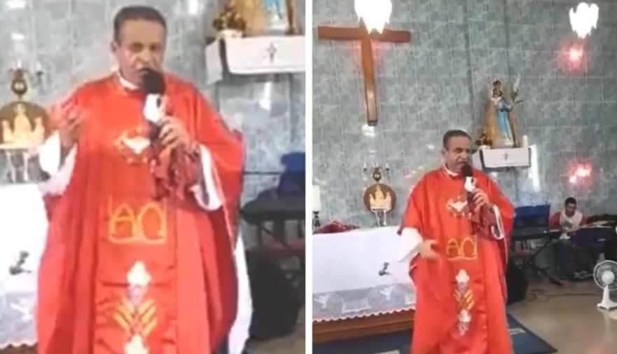 Padre viraliza após cantar pagode de Xande de Pilares em missa; veja vídeo